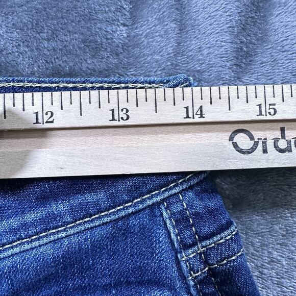 7 For All Mankind Jeans Womens 28 High Waist Cropped Straight Destroyed Hem - Picture 11 of 14